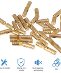 Copper Hidden Hinges For Jewelry Boxes And Gift Cases 20 Pack Small Concealed Hinges with retro style in gold finish