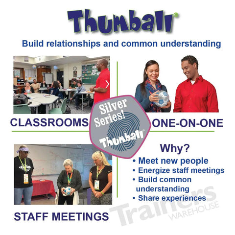 Create Your Own Thumball 6 Inch Blue With Marker Includes 30 Blank Panels For Custom Ice Breakers And Learning Reinforcement Tools Perfect For Class Team Building And Quick Conversational Prompts thumbnail poster