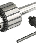 Heavy Duty 1/2 Inch Keyed Drill Chuck With Two Morse Taper Arbor Built Nasty Tough Zero Slack Smooth Grip Workhorse For Wood Lathes And Drill Presses, featuring alloy steel construction.