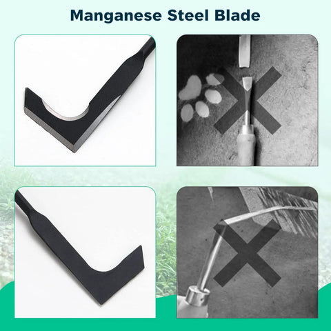 29 Inch Long Manual Crack Weeder For Sidewalk Crevices And Paver Edges Metal Handle Weed Puller with Manganese Steel Blade