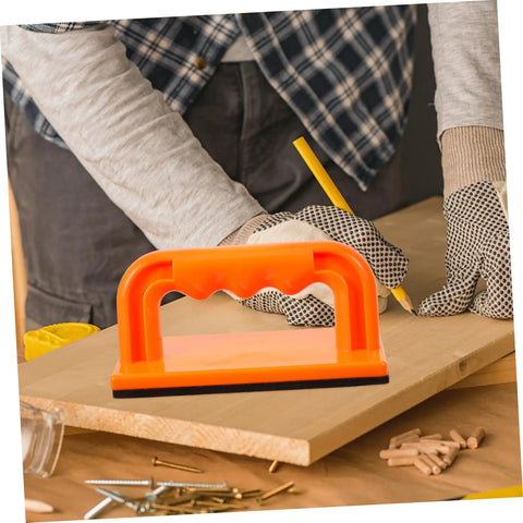 Heavy Duty Woodworking Safety Push Block For Table Saw And Router Tables Badass Shop Gear Bright Color Workhorse with tight grip on wood.
