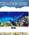 Eight Pack Magnetic Fluorescent Light Covers For Classrooms And Offices, Fits 4 By 2 Feet Drop Ceilings, Ocean Style Diffuser Filters