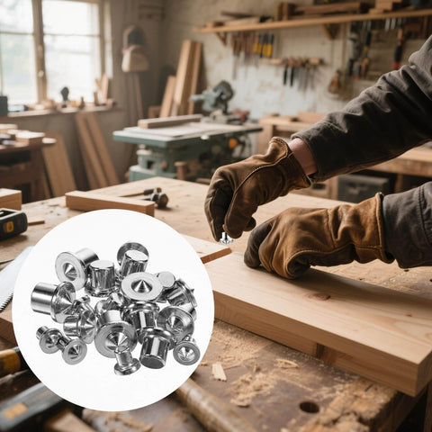 20 Piece Dowel And Tenon Center Pins Set For Woodworking Transfer Dowel Centering Plugs In 1/4 5/16 3/8 And 1/2 Inch Sizes