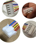 Close-up of connectors for 35BYJ46 Stepper Gear Motor Mini Precision DC Motor 5V 12V 24V High Torque 300 Ohms 17mm Shaft