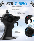 Controller for All Terrain 2.4GHz RC Monster Truck With LED Body Lights 20 Kmh Speed Dual Rechargeable Batteries Off Road Toy Car