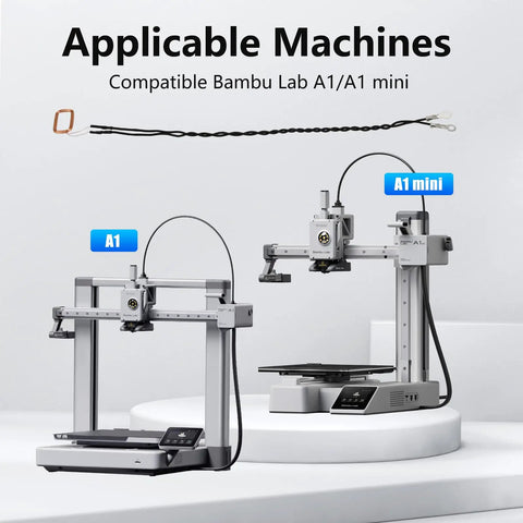 Bambu Lab A1 and A1 Mini 3D printers with 3 Pack Eddy Current Coil Sensors For A1 Mini Print Head Module Replacement, Real Time Feedback.
