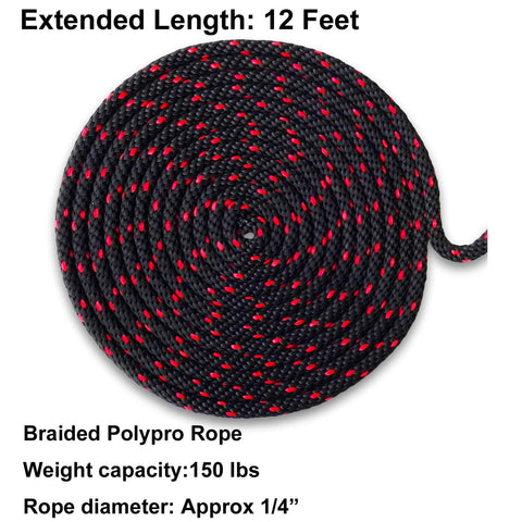 Heavy Duty Kayak And Canoe Tie Down Straps With Ratchet Pulley Rope Hanger, 12 Feet, 2 Pack, Black Sleeve Elite, coiled rope