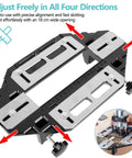 Pro Grade Door Hinge Adjustment Tool Kit With Template Jig And Concealed Hinge Locator for precise alignment on wooden doors