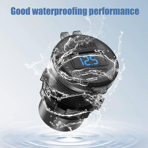 Built Tough All Aluminum 12V USB Car Socket 3-Port Marine Fast Charger Waterproof Cigarette Lighter Outlet under water demonstration