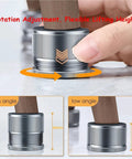 Adjustable Metal Furniture Leg Boosters 10 Pack Leveling Feet for sofas showing rotation adjustment on uneven floors