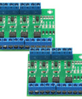 4 Channel MOSFET F5305S Pulse Trigger Switch Controller with PWM input isolation for motors and LEDs, 4 way driver board