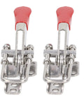 Heavy Duty Toggle Clamp Latch Kit 400 Lb Capacity, Adjustable Stainless Steel, Pull To Release Design
