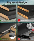 Comparison of MDF board vs particle board details of 32 Inch Standing Desk Converter With Sit Stand Elevation Height Adjustable Riser