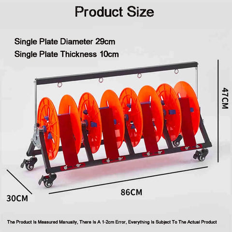 Heavy Duty Wire Spool Rack Holder For Cables And Wires And Ropes Industrial Steel Dispenser with size dimensions