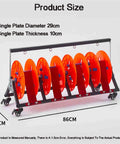 Heavy Duty Wire Spool Rack Dispenser With 1 2 3 4 5 Way Pay Off Holder and dimensions overlay.