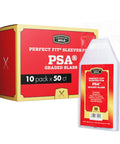 PSA Logo Slab Sleeves Pack Of 50 With Resealable Design For Graded Baseball Football Gaming Trading Cards Precise Fit Slab Protectors