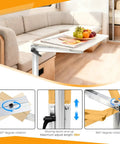 No Sweat Height Adjustable Table Legs Featuring 360 Degree Swiveling Aluminum Base Designed For RV Campers Yachts And Road Trips that showcase height adjustability and rotation.