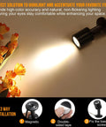 Versatile LED Indoor Spotlight Kit illuminating flowers with adjustable beam, dimmable soft white light; explains three installation methods.