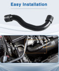 Durable High Temp Turbocharger Air Intake Hose Replacement for Mercedes-Benz W172 SLK200 SLK250 Installation View