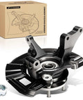 Beefed Up Front Left Steering Knuckle And Wheel Bearing Hub Assembly For Hyundai Santa Fe 2001 2002 2003 2004 With Dust Shield 16 Inch Wheels And 294mm Front Rotor Driver Side Replacement with packaging box