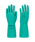 3 Pairs Nitrile Chemical Resistant Gloves Heavy Duty Reusable Rubber Work Gloves With Acid Alkali Oil Protection Non Slip Grip Ergonomic Design Large For Tough Jobs