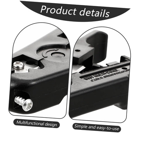 Close-up of Heavy Duty Wire Cutters And Electrical Wire Stripper Pliers Featuring A Comfortable Grip for detailed features.