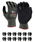 Lightweight Graphene Cut Resistant Work Gloves ANSI A1 For Gardening, DIY, Mechanical And General Handling, Small Size Pack Of 12
