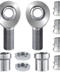 Badass 1.25 Inch Chromoly Rod End Heim Joint Kit With Heat Treated Bearings and Jam Nut Spacers for suspension upgrades