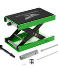Heavy Duty Aluminum Motorcycle Scissor Lift Jack 1100 Lbs With Upgraded M16 Screw And Dual Reinforcement Shafts For Superior Stability