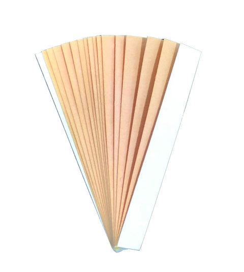 Quat Sanitizer Test Strips Kit With 30 Strips 0 To 400 PPM Range, showcasing litmus papers fanned out for visual clarity