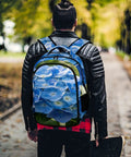 Hydrangea Bloom Printed Backpack For Men And Women Large Capacity Durable Polyester School Travel Bag with Breathable Fabric