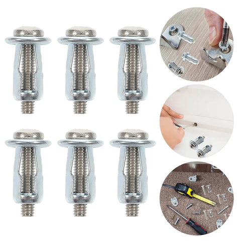 Heavy Duty Hollow Wall Anchor Kit With Zinc Plated Screws For Drywall Wood And Plasterboard Dual Expansion Fasteners For Secure Mounting In Concrete And Exterior Walls 50 Sets close-up