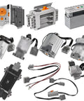 12 In 1 Motor Power Function Kit With High Torque High Speed Motor, Dope Control Features, showing components and cables