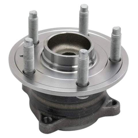 Heavy Duty Rear Wheel Bearing Hub Assembly With Abs Sensor Fits Chevy Bolt Ev And Volt close-up angle showing steel construction and bolt holes.