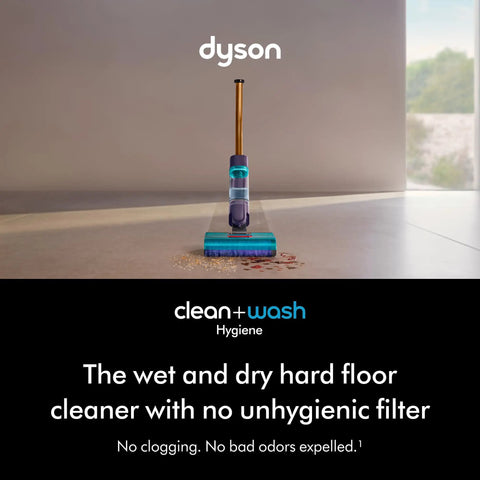 Clean And Wash Hygiene Wet And Dry Hard Floor Cleaner for Spills and Stains shown on a tiled floor