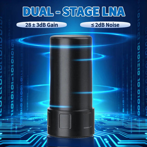 Four System GNSS Helix Antenna For GPS BeiDou GLONASS Galileo With 28dB High Gain SMA Connector IP65 Waterproof Automotive