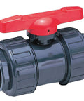 Three Inch Pvc Ball Valve Featuring True Union Joints And Smooth Quarter Turn Action, Hella Corrosion Resistant Build.