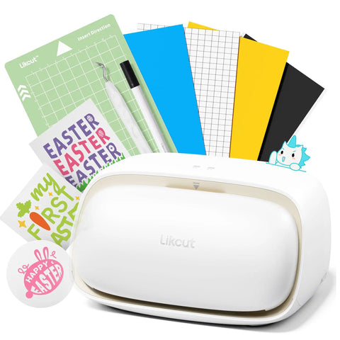 S501 Vinyl Cutter Machine Portable Plotter with craft sheets and tools for DIY Sticker Making and Vinyl Crafts