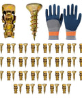 Heavy Duty Expansion Screws Kit for Walls and Furniture with gloves and high strength fasteners for home improvement and construction