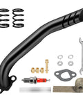 Exhaust Pipe Kit For Predator 212cc And GX Engines Fits Coleman Mini Bike CT200U EX BT200X Baja Warrior Go Karts black with springs