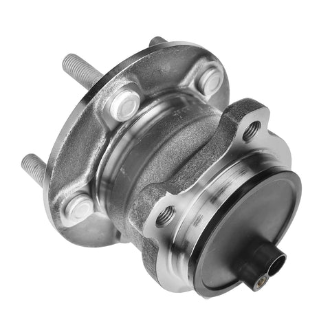 Rear Wheel Bearing And Hub Assembly Pair For Ford Transit Connect 2014 2015 2016 2017 2018, 5 Lug, 4 Bolt Rectangular Flange, Magnetic ABS Encoder