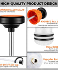High-quality No Sweat 500 Cc Manual Fluid Extractor Pump With Long Hose, showcasing aluminum alloy shaft and dual rubber seals.
