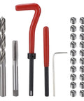 Heavy Duty M8x1.25 Thread Restore Kit With Drill Bit Twist Reamer And Hex Wrench For Screw Hole Repair And Motor Machine Maintenance Hand Tools That Fix Stripped Threads Like A Boss Without Hassle, drill, tap, inserts