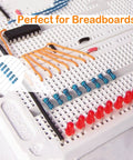 600Pcs One Quarter Watt 30 Value 1% Precision Metal Film Resistor Kit Set 10 Ohm To 1 Mega Ohm used on a breadboard