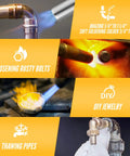 High Intensity Propane Torch Head With Trigger Start For MAP Pro Tanks Portable Soldering And Welding Tool illustration
