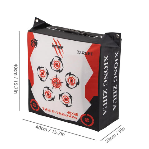 Durable Portable Bag Archery Target 40x40 With High Density Core And Removable Inner Core Refills For Recurve And Compound Bow