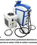 Jewelry Spot Welder 220V 200W Welding Machine with 2400W chiller for craftsmen jewelry repair
