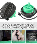 Gas Cap For Volkswagen And Audi Models 5C0201550T 5Q0201550L Direct Fit Locking Style Leak Proof Fuel Tank Cap With Rubber O Ring Seal