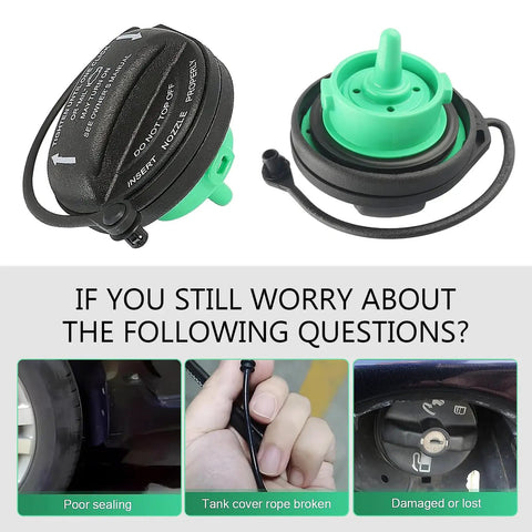 Gas Cap For Volkswagen And Audi Models 5C0201550T 5Q0201550L Direct Fit Locking Style Leak Proof Fuel Tank Cap With Rubber O Ring Seal