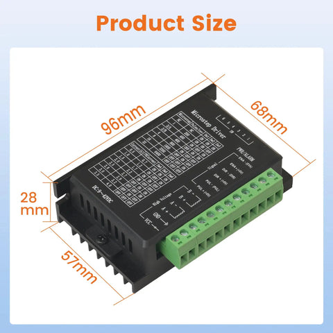 TB6600 Stepper Driver 3 Pack With 9-42V Power, 4A Max Current, dimensions 96mm x 68mm x 28mm